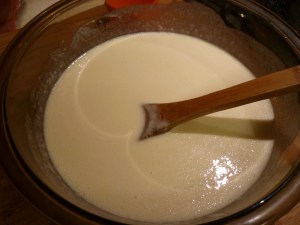  Dissolve ½ tsp. baking soda in 1 Tbsp. water