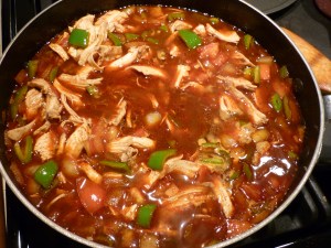 Bring to a simmer and cook, covered, for about 45 minutes.