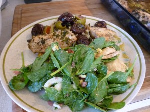 Spinach Salad w-Anchovy Dressing