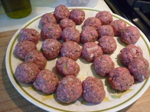 The meatballs should be fairly small (no more than 3/4") so the dish as a whole stays fairly flat.