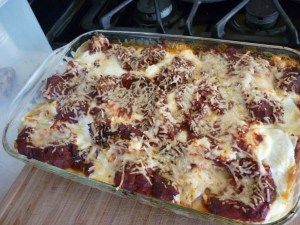 Finished. Now let it rest for about ten minutes so it's easier to slice and serve.