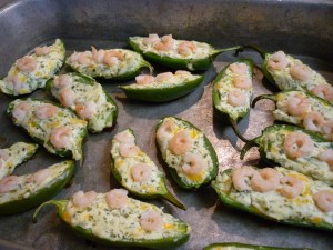 Bake at 400 degrees for 18-22 minutes or until jalapeños are tender. Yield 18 appetizers.
