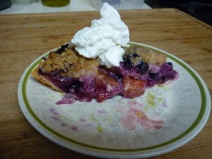 Nectarine Blueberry Pie