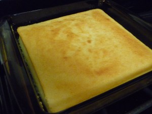 Serve warm with cream or whipped cream. The cake part of the dessert shrinks as it cools. This is a very rich and brightly flavored lemon dessert.