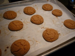 Bake 10 minutes. The dough spreads and puffs. 